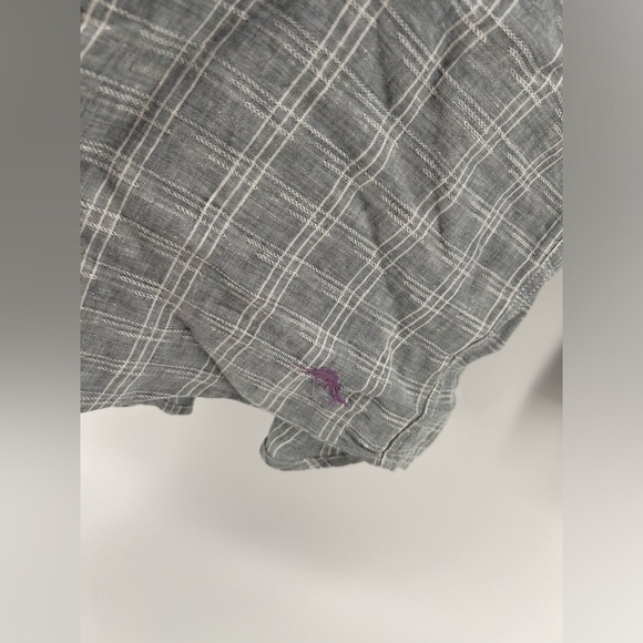 Tommy Bahama Ventana Plaid Linen Button-Up Shirt XXXL Carbon  GREY NWT $128 - Picture 3 of 11